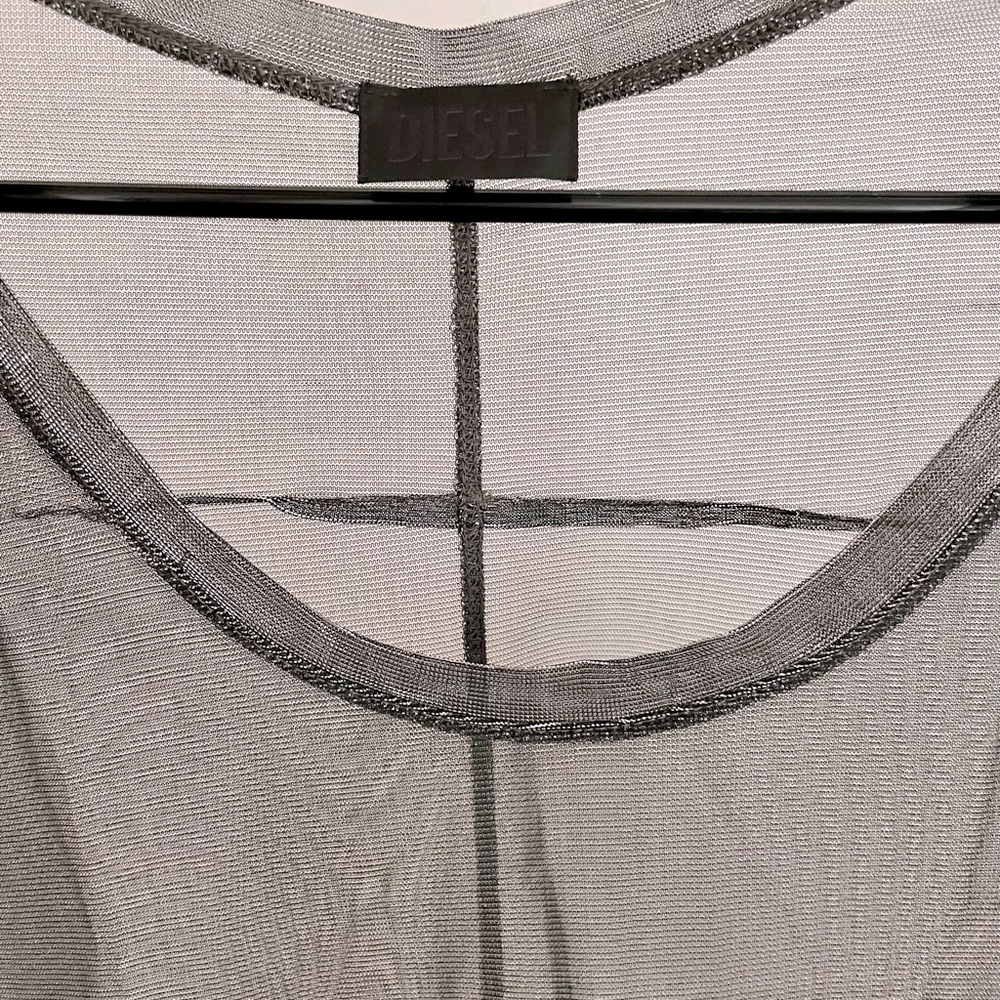 Diesel Metallic Sheer Dress